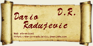 Dario Radujević vizit kartica